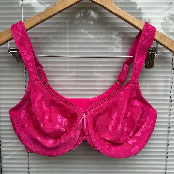Wacoal Awareness Bra 38D Hot Pink Underwire Mesh 85567 - Picture 1 of 5